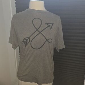 Gray Unisex Graphic Ampersand/Arrow T-Shirt